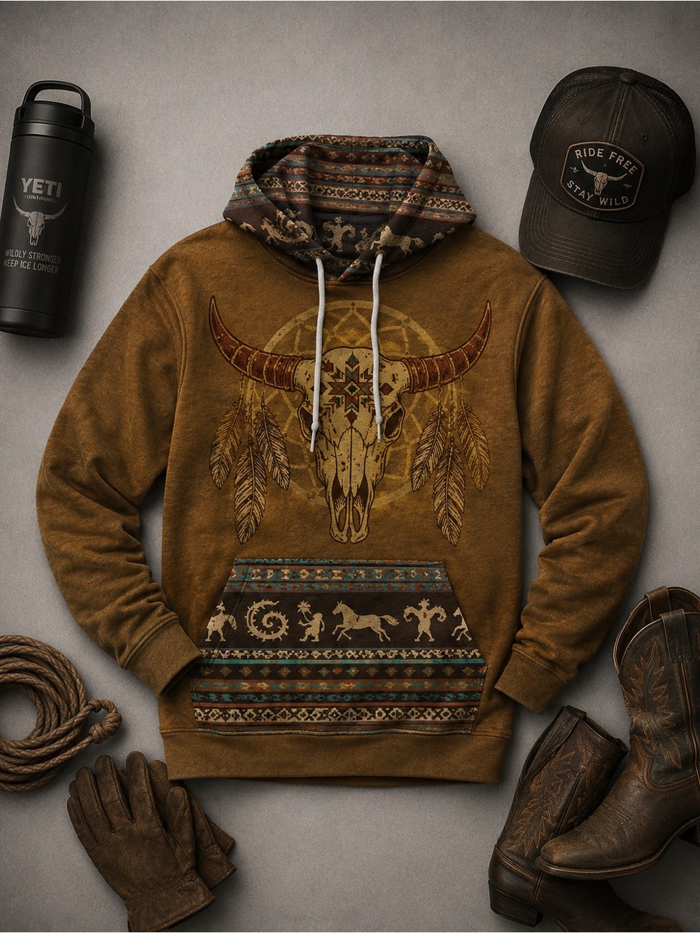3/$50 “New" Vintage Men's Riding Hoodie